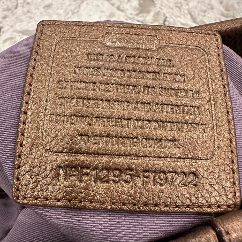 COACH Convertible Chain Duffel in Bronze, Style F19722